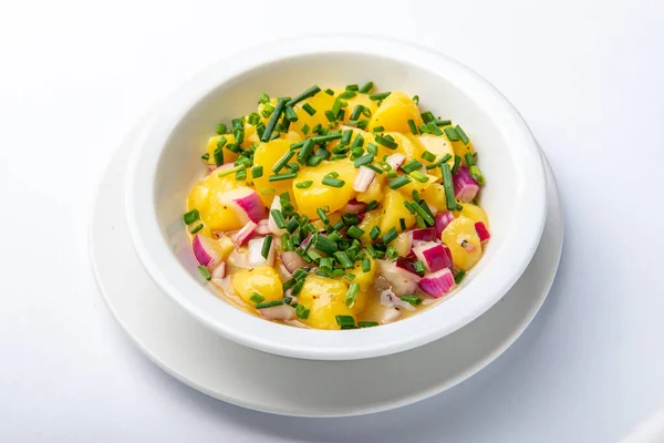 Salada Batata Austríaca Com Cebolinha — Fotografia de Stock