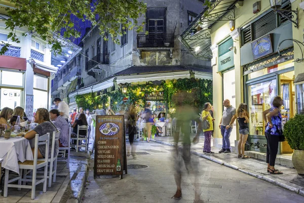 Plaka Ein Altes Historisches Viertel Von Athens Der Nähe Der — Stockfoto