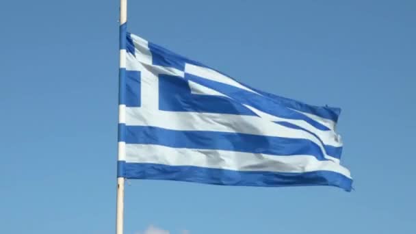 그리스 흔드는 파란색 — 비디오