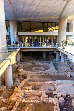 Entrance of the Acropolis Museum in Athens, Greece