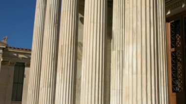 Ağır çekim dış atış ve cephe Akademi Atina, Yunanistan