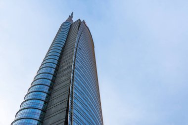 Modern gökdelenler ile Milano silüeti, Italya.