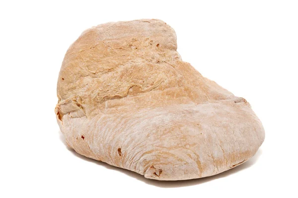 Traditionelle Große Laib Brot Von Portugiesischen Isoliert Auf Weißem Hintergrund — Stockfoto