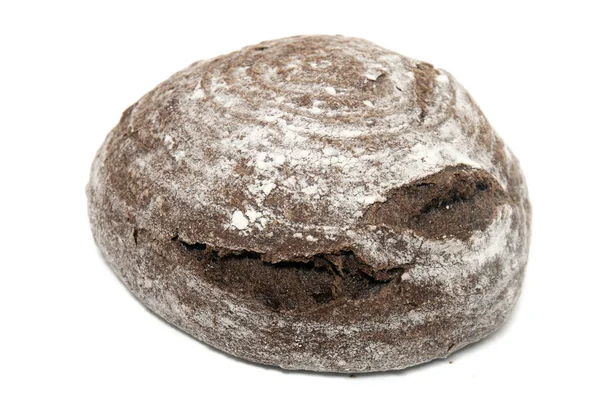 Традиционный Небольшой Буханка Темного Хлеба Португалии Изолированы Белом Фоне — стоковое фото