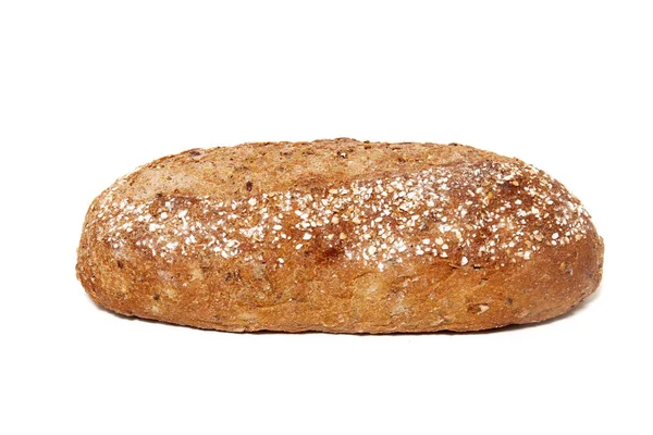 Nahaufnahme Von Traditionellem Baguette Brot Auf Weißem Hintergrund — Stockfoto