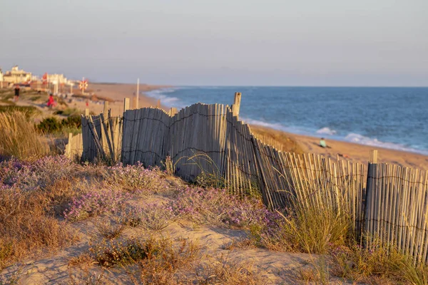 Beautiful View Sand Dunes Faro Beach Algarve Region Portugal — Stock Photo, Image