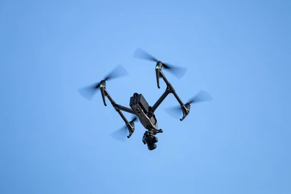 Dron Profesional Servicio Pesado Volando Aire — Foto de Stock