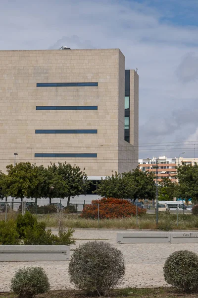 Vista Teatro Moderno Cidade Faro Portugal — Fotografia de Stock