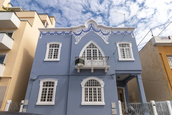 Vista Dos Edifícios Típicos Das Cidades Portuguesas — Fotografia de Stock