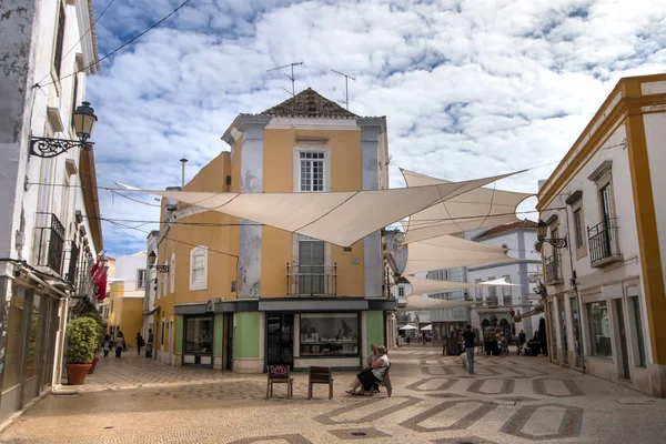 Área Turística Comercial Cidade Faro Portugal — Fotografia de Stock