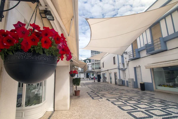 Área Turística Comercial Cidade Faro Portugal — Fotografia de Stock