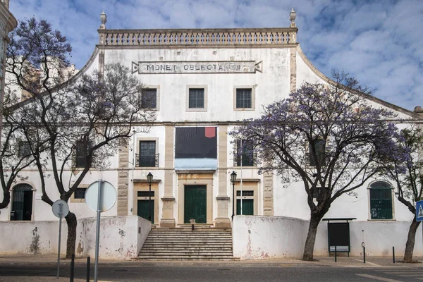 Vista Teatro Clássico Lethes Cidade Faro Portugal — Fotografia de Stock