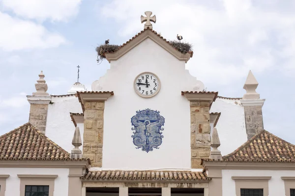 Vista Panoramica Della Chiesa Principale Della Città Olhao Portogallo — Foto Stock