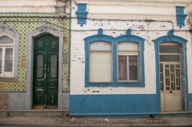 Portekiz şehirlerinin tipik binalarının görüntüsü.