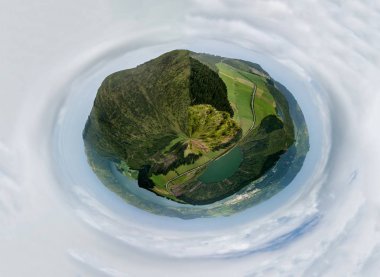 Sao Miguel Island, Azores, Portekiz Canario bakış açısı.