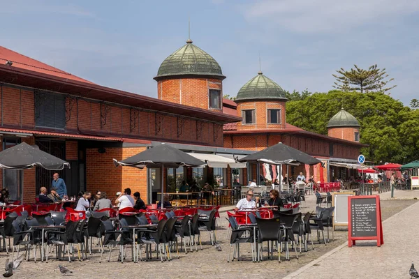 Mercado Histórico Peixe Mercearia Localizado Cidade Olhao Portugal — Fotografia de Stock