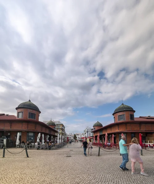 Mercado Histórico Peixe Mercearia Localizado Cidade Olhao Portugal — Fotografia de Stock