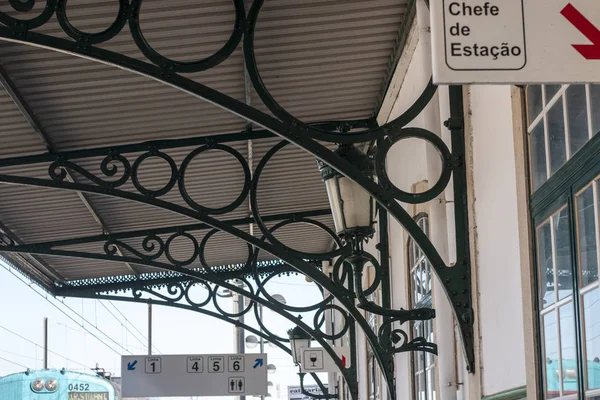 Architecture Details View Train Station Faro City Located Portugal — Stock Photo, Image