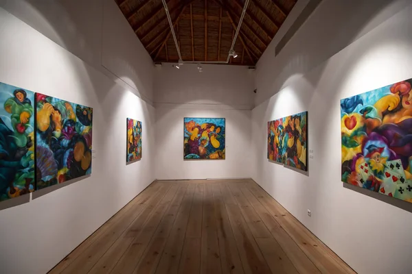 Tavira Portugal Maj 2018 Kommunala Museum Tavira Med Målning Utställning — Stockfoto