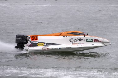 Portimao, Portekiz: 20 Mayıs, 2018 - Portekizce Grand Prix - F1 yarış olay 2018 Edition Powerboat Portimao Arade Nehri üzerinde Portekiz düzenlenen.