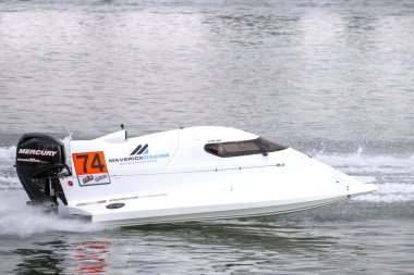 Portimao, Portekiz: 20 Mayıs, 2018 - Portekizce Grand Prix - F1 yarış olay 2018 Edition Powerboat Portimao Arade Nehri üzerinde Portekiz düzenlenen.