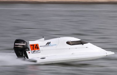 Portimao, Portekiz: 20 Mayıs, 2018 - Portekizce Grand Prix - F1 yarış olay 2018 Edition Powerboat Portimao Arade Nehri üzerinde Portekiz düzenlenen.