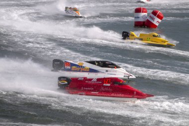 Portimao, Portekiz: 20 Mayıs, 2018 - Portekizce Grand Prix - F1 yarış olay 2018 Edition Powerboat Portimao Arade Nehri üzerinde Portekiz düzenlenen.
