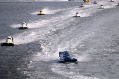Portimao, Portekiz: 20 Mayıs, 2018 - Portekizce Grand Prix - F1 yarış olay 2018 Edition Powerboat Portimao Arade Nehri üzerinde Portekiz düzenlenen.