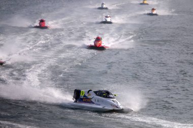 Portimao, Portekiz: 20 Mayıs, 2018 - Portekizce Grand Prix - F1 yarış olay 2018 Edition Powerboat Portimao Arade Nehri üzerinde Portekiz düzenlenen.