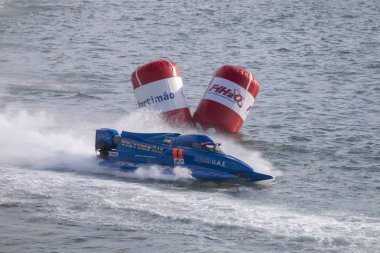 Portimao, Portekiz: 20 Mayıs, 2018 - Portekizce Grand Prix - F1 yarış olay 2018 Edition Powerboat Portimao Arade Nehri üzerinde Portekiz düzenlenen.
