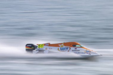 Portimao, Portekiz: 20 Mayıs, 2018 - Portekizce Grand Prix - F1 yarış olay 2018 Edition Powerboat Portimao Arade Nehri üzerinde Portekiz düzenlenen.