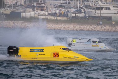 Portimao, Portekiz: 20 Mayıs, 2018 - Portekizce Grand Prix - F1 yarış olay 2018 Edition Powerboat Portimao Arade Nehri üzerinde Portekiz düzenlenen.