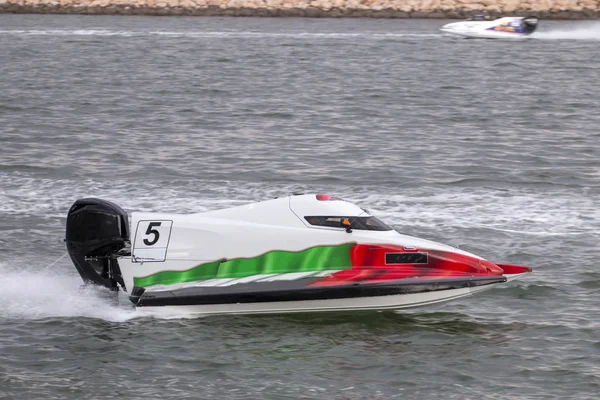 Portimao Portugal 20Th May 2018 Fast Powerboat Racing River Portimao — Stock Photo, Image