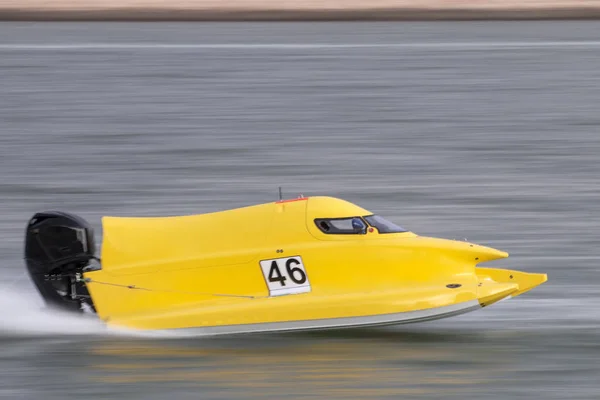 Portimao Portekiz Mayıs 2018 Hızlı Powerboat Portimao Portekiz Bir Nehir — Stok fotoğraf