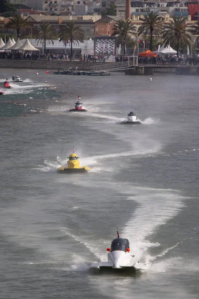 Portimao Portugal Mei 2018 Snelle Powerboat Race Een Rivier Portimao — Stockfoto