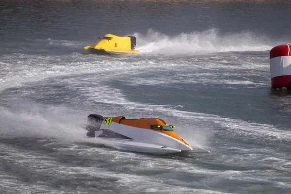 Portimao Portugal Mei 2018 Snelle Powerboat Race Een Rivier Portimao — Stockfoto