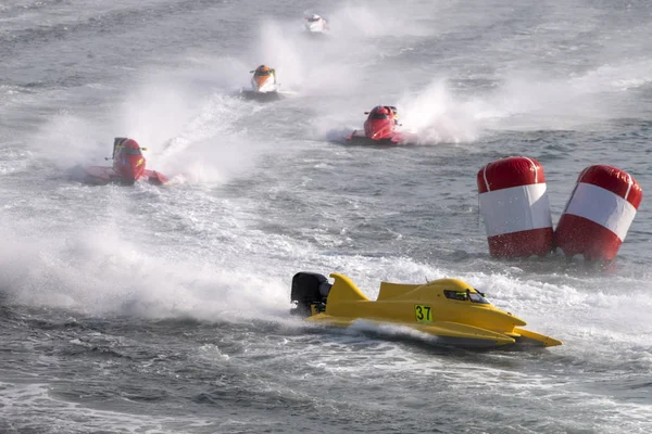 Portimao Portugal Mei 2018 Snelle Powerboat Race Een Rivier Portimao — Stockfoto