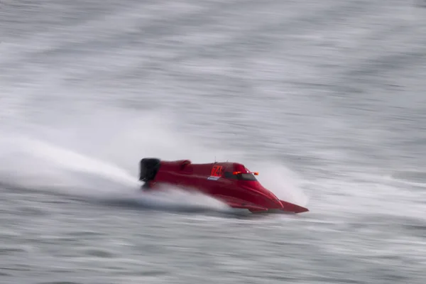 Portimao Portugália Május 2018 Motorcsónak Versenyzés Egy Folyón Portimao Portugália — Stock Fotó