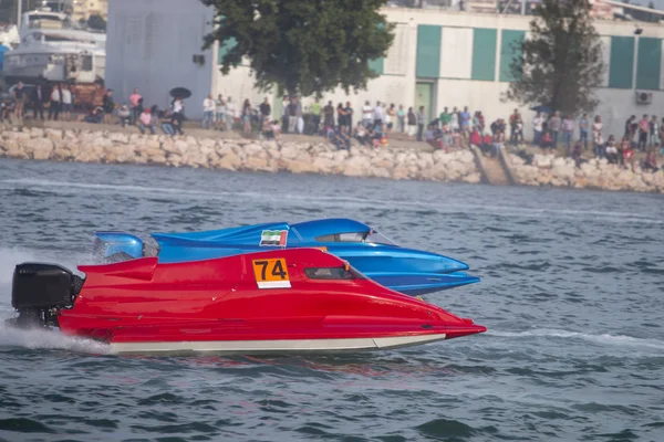 Portimao Portugal Mei 2018 Snelle Powerboat Race Een Rivier Portimao — Stockfoto