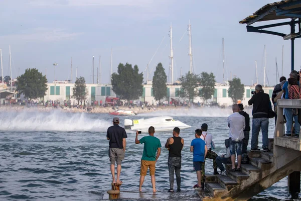 Portimão Portugalia Maja 2018 Szybka Motorówka Racing Rzece Portimão Portugal — Zdjęcie stockowe