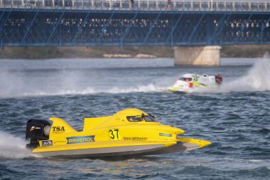 Portimao, Portekiz: 20 Mayıs, 2018 - Portekizce Grand Prix - F1 yarış olay 2018 Edition Powerboat Portimao Arade Nehri üzerinde Portekiz düzenlenen.