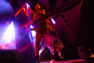 Faro, Portekiz: 31 Ağustos, 2018 - müzik grubu, Blaya, Festival F, büyük bir festival üzerinde gerçekleştirir.