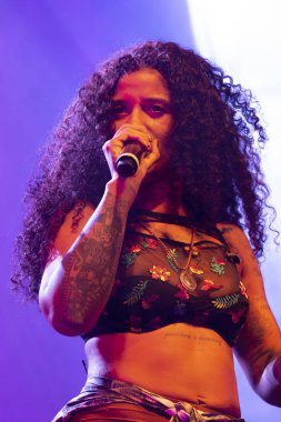 Faro, Portekiz: 31 Ağustos, 2018 - müzik grubu, Blaya, Festival F, büyük bir festival üzerinde gerçekleştirir.