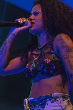 Faro, Portekiz: 31 Ağustos, 2018 - müzik grubu, Blaya, Festival F, büyük bir festival üzerinde gerçekleştirir.