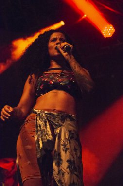 Faro, Portekiz: 31 Ağustos, 2018 - müzik grubu, Blaya, Festival F, büyük bir festival üzerinde gerçekleştirir.