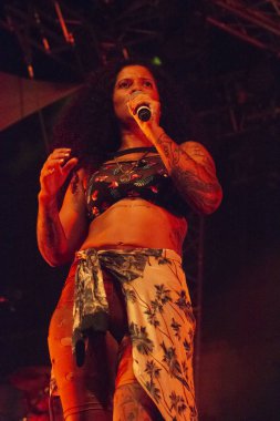 Faro, Portekiz: 31 Ağustos, 2018 - müzik grubu, Blaya, Festival F, büyük bir festival üzerinde gerçekleştirir.