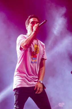 Faro, Portekiz: 31 Ağustos, 2018 - müzik grubu, pirinç tel Orkestrası, Festival F üzerinde gerçekleştirir