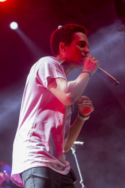 Faro, Portekiz: 31 Ağustos, 2018 - müzik grubu, pirinç tel Orkestrası, Festival F üzerinde gerçekleştirir