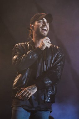 Faro, Portekiz: 31 Ağustos, 2018 - müzik sanatçı, Diogo Piarra, Festival F üzerinde gerçekleştirir