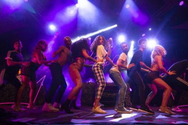 Faro, Portekiz: 31 Ağustos, 2018 - müzik grubu, Blaya, Festival F, büyük bir festival üzerinde gerçekleştirir.